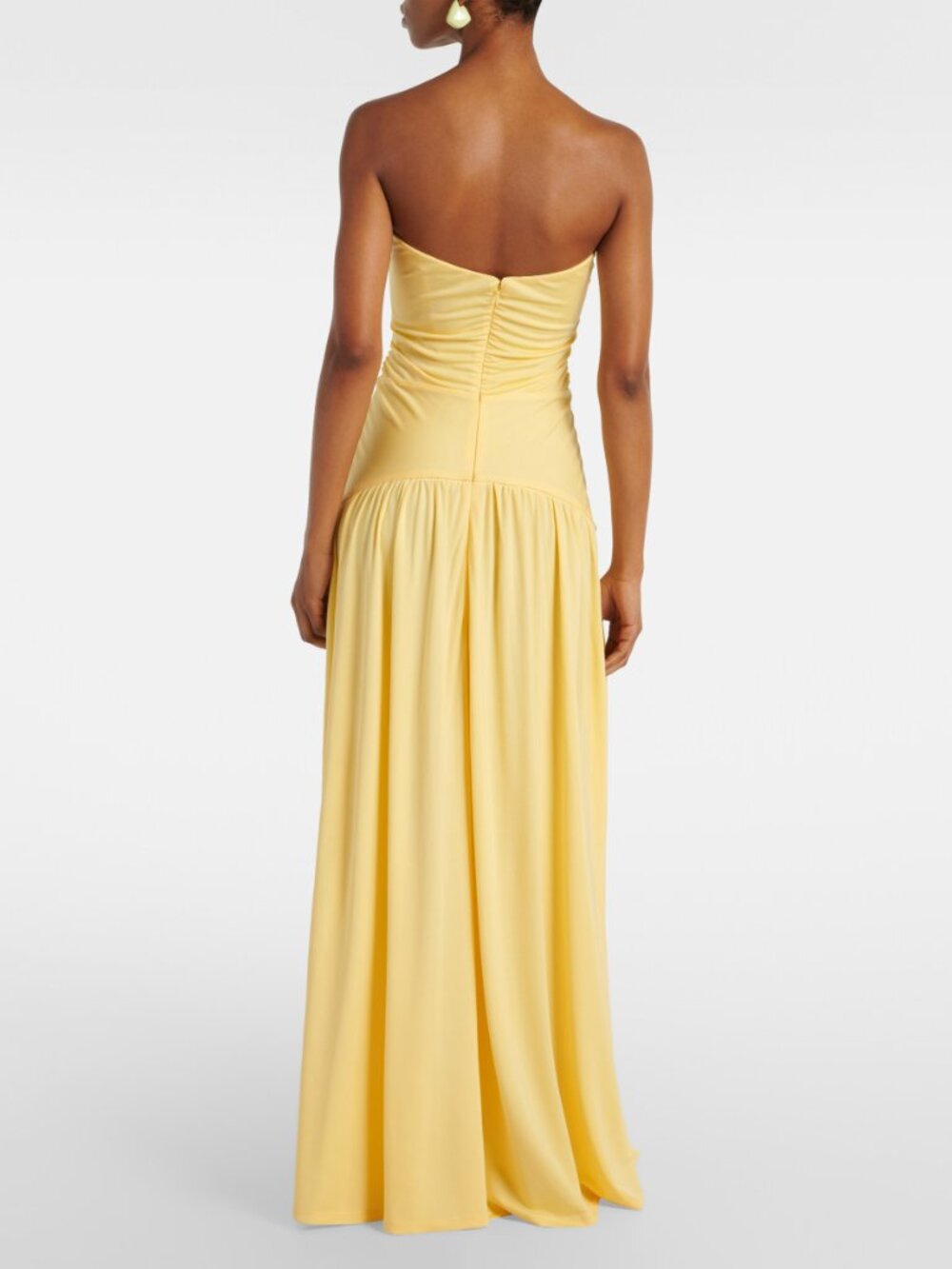 STAUD Strapless Yellow Maxi Dress - Picture 10 of 16